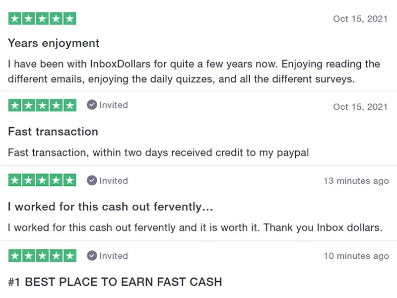 Inbox Dollars Reviews from Trustpilot, The Money Manual