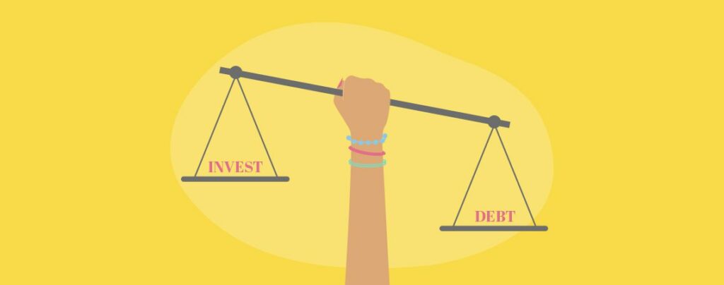 Should you invest or pay off debt illustration
