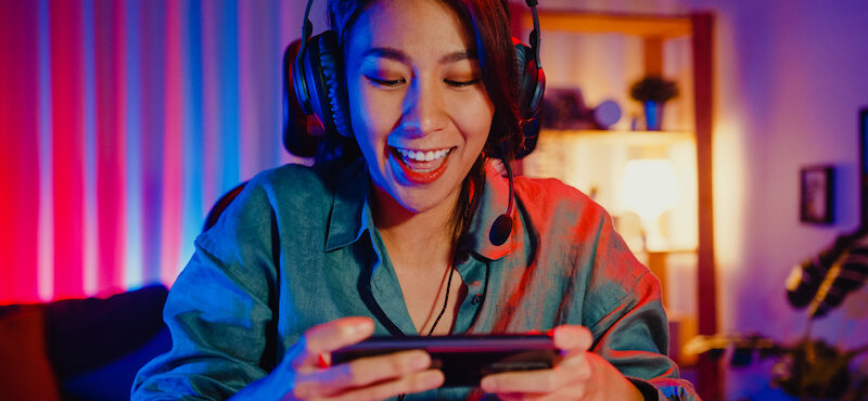 Young girl learning the answer to, "is Bubble Party legit?"