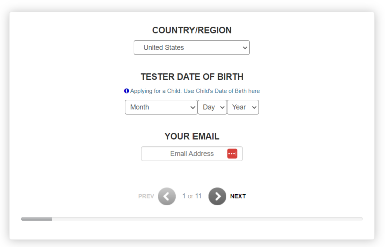 apply for nike product testing